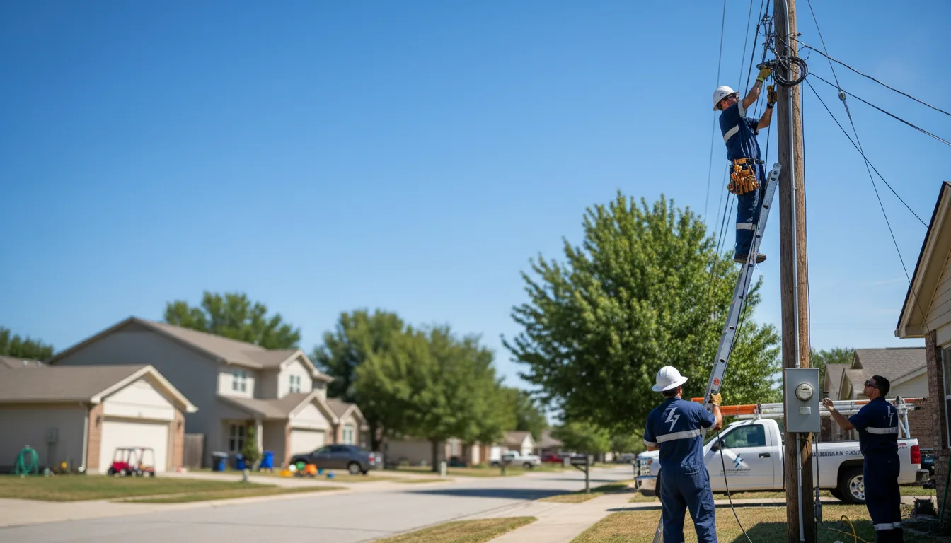 Residential electrician providing installation services in Dysart, PA